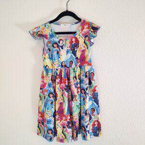 Disney Dress 130 8 Princess Milk Silk Short Sleeve Disneyland Belle Cinderella